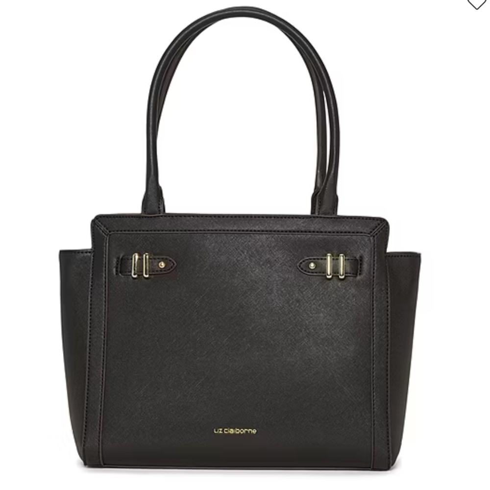Liz Claiborne Tuxedo Tote Black